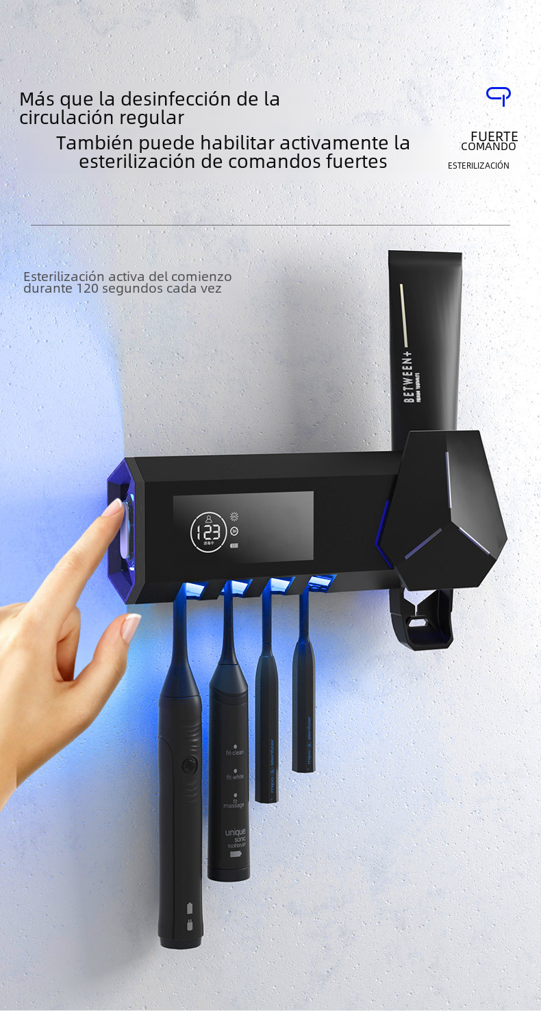 C8 Toothbrush Sterilizer with UVC Dual Mode Technology