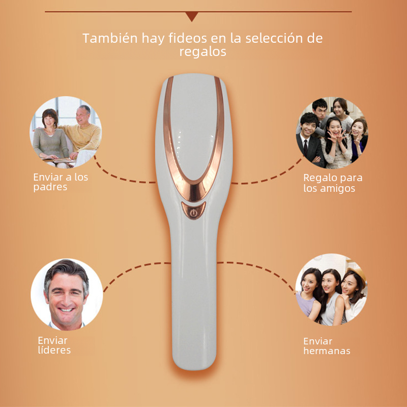 Electric Scalp Massager Comb with Red Light Therapy