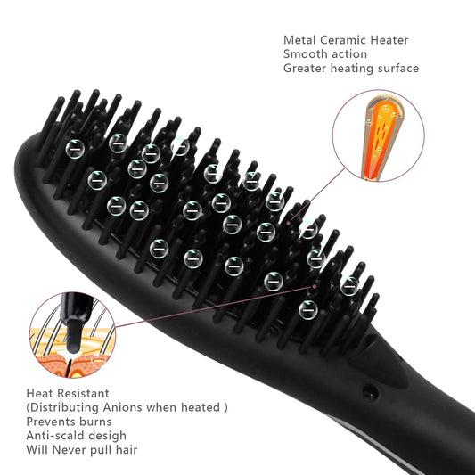 Ionic Straightening Comb and Curling Iron Combo
