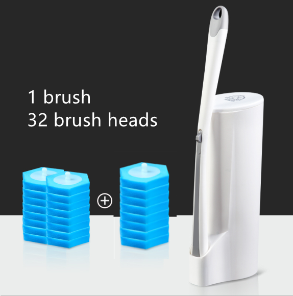 Disposable Toilet Brush with Long Handle for Deep Clean
