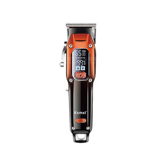 Kemei KM-658 LCD USB Hair Clipper for Barbers