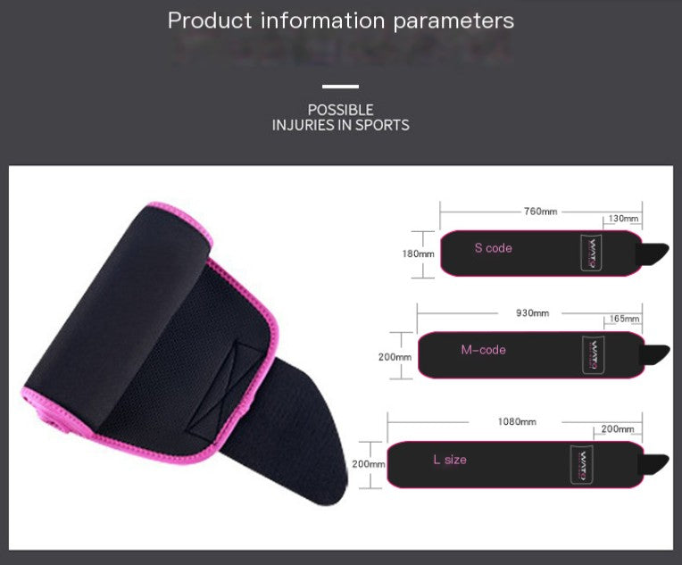 Infinity Sweat Belt for Workout and Training (One Piece)