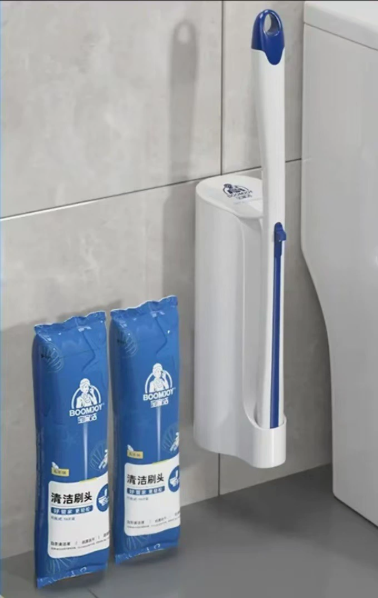 Disposable Toilet Brush with Long Handle for Deep Clean