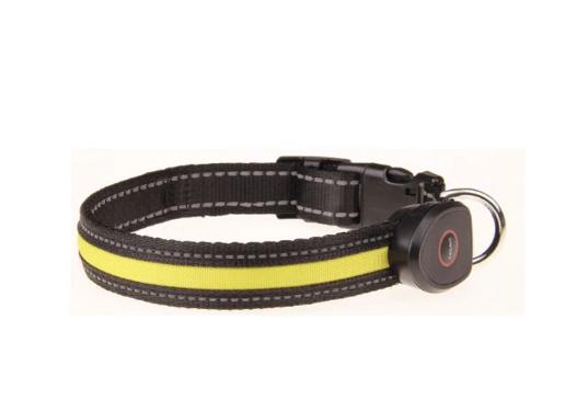 USB Rechargeable LED Dog Collar (Peach Shape)