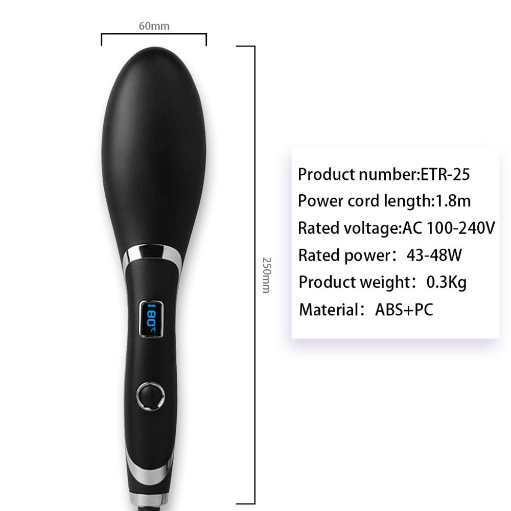 Ionic Straightening Comb and Curling Iron Combo