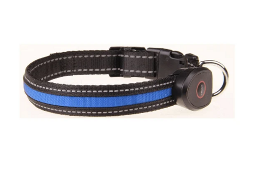 USB Rechargeable LED Dog Collar (Peach Shape)
