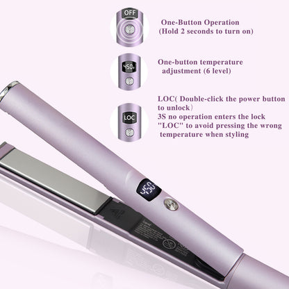 2-in-1 Professional Flat Iron with LCD Display