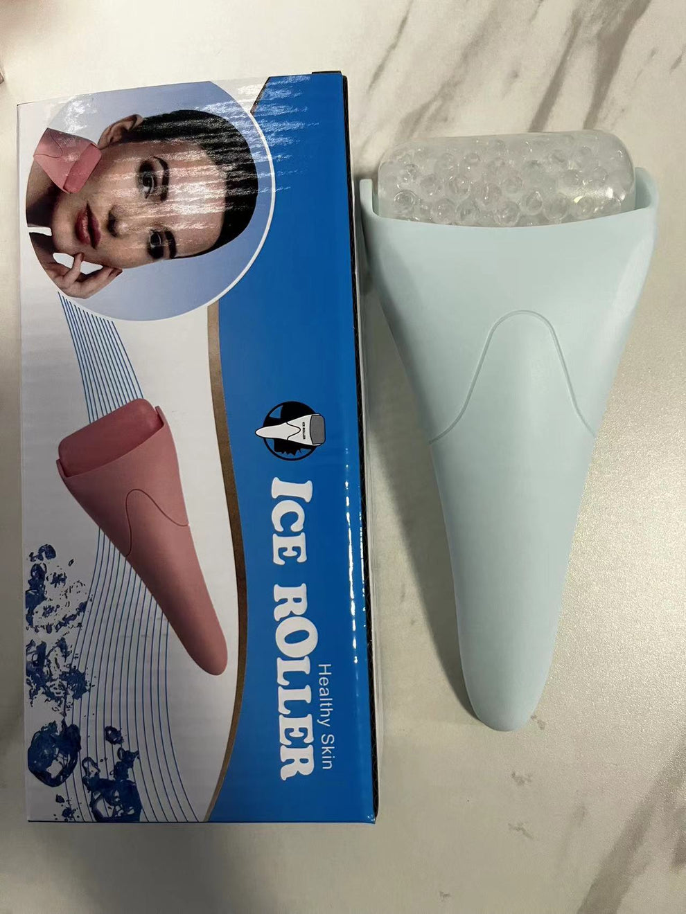 Beauty Ice Roller Face Massage Tool With Cold Balls – Glowique