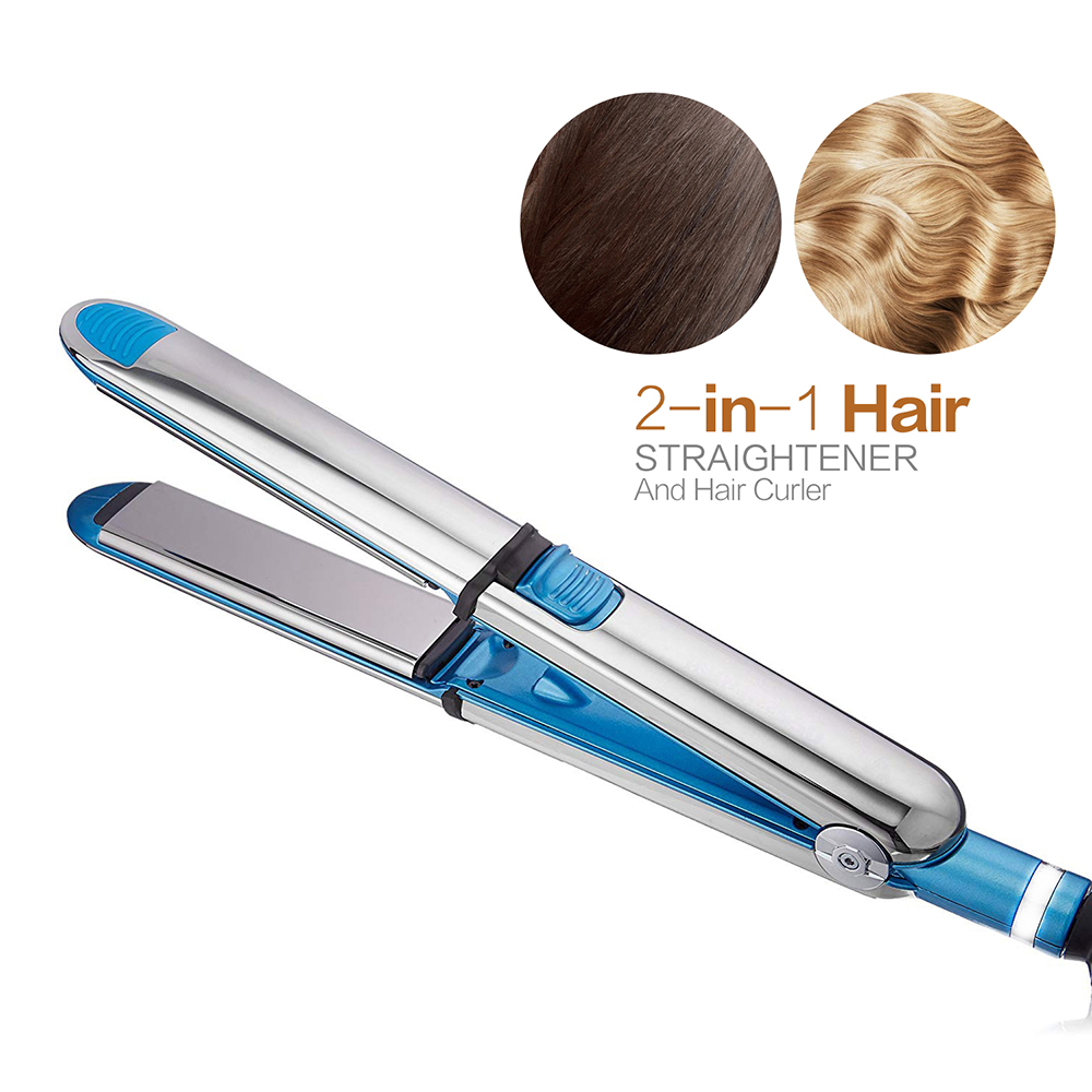 Hair Styling Tool: Dual Use Curling and Straightening Iron