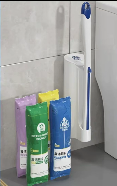 Disposable Toilet Brush with Long Handle for Deep Clean