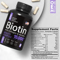 Biotin Capsules for Hair and Nail Health with Vitamins
