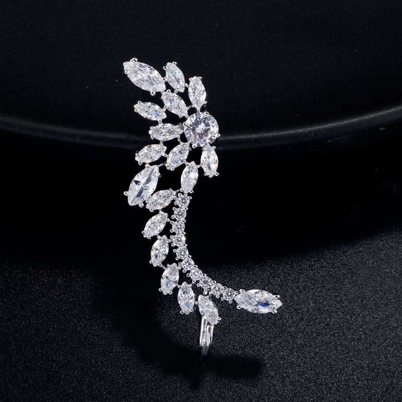 Fashionable Asymmetric Zircon Earrings for Women