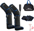 LifePro Leg Massager for Circulation and Pain Relief -Certified Leg Compression Massage Boots with Heat Foot and Calf Massage Recovery Machine with 5 Modes and 2 Extension Wraps