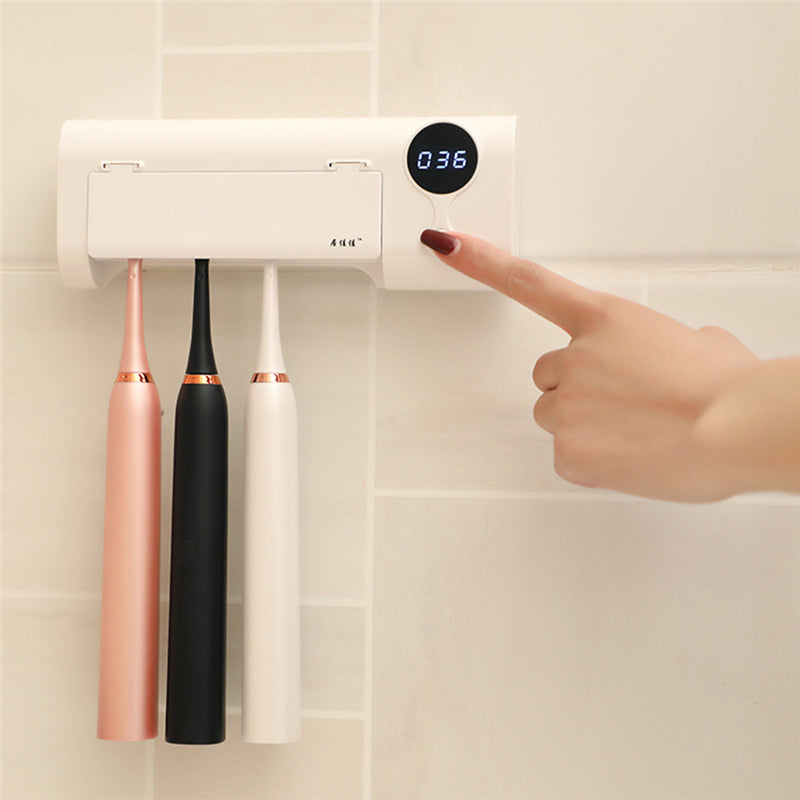 UV Sterilizing Drying Wall-Mounted Toothbrush Holder
