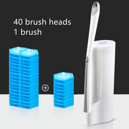 Disposable Toilet Brush with Long Handle for Deep Clean