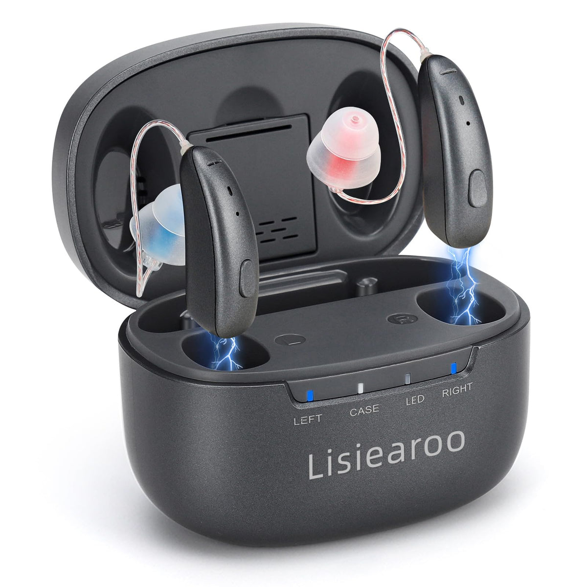 Hearing Aids Rechargeable Hearing Aids with Intelligent Noise Invisible Hearing Aids Hearing Aids for Seniors 16-Channel Digital Sound Processing OTC Adults Hearing Aids