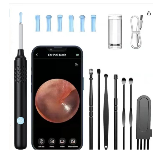 EarCam Clean - Visual Ear Cleaning Tool Set