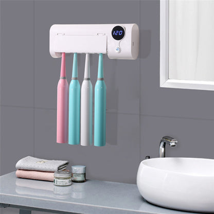 UV Sterilizing Drying Wall-Mounted Toothbrush Holder