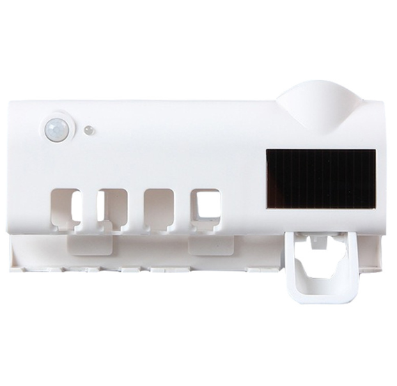 UV Toothbrush Sanitizer with Wall-Mounted Storage Box