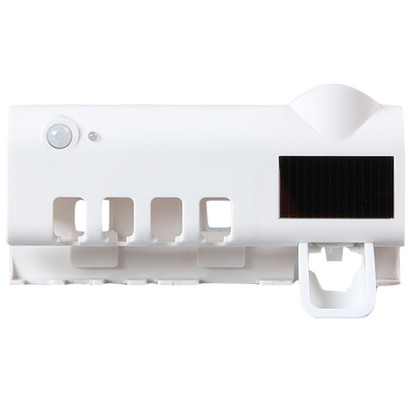 UV Toothbrush Sanitizer with Wall-Mounted Storage Box